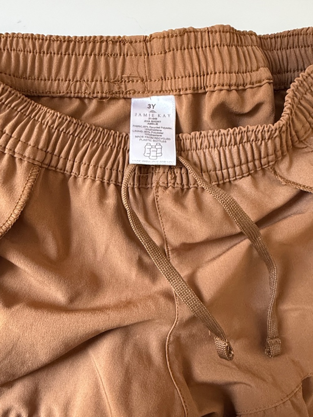 Jamie Kay Chestnut Ruffle-Hem Drawstring Shorts - Picture 4 of 4